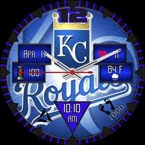 KC Royals Powder Blue • Facer: the world's largest watch face platform