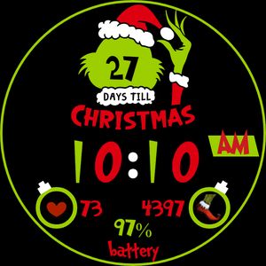 Grinchmas Countdown • Facer: the world's largest watch face platform
