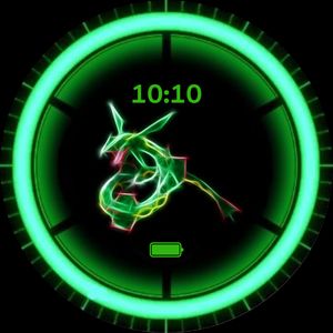 Pokemon Battle Rayquaza • Facer: the world's largest watch face platform
