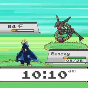 Pokemon Battle Rayquaza • Facer: the world's largest watch face platform