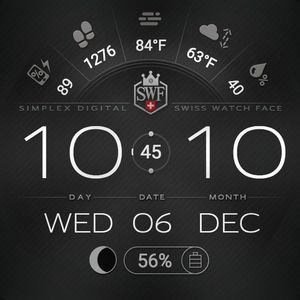 Download SWF Aqua Classic Watch Face App Free on PC (Emulator