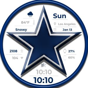 Dallas Cowboys • Facer: the world's largest watch face platform