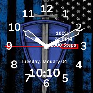 Thin blue line apple best sale watch face