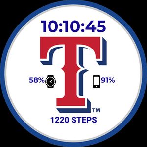 Texas Rangers Digital • Facer: the world's largest watch face platform