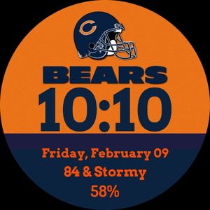 Chicago Bears • Facer: the world's largest watch face platform