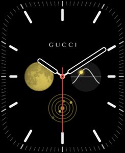 Janie - Louis Vuitton Black - watch face for Apple Watch, Samsung