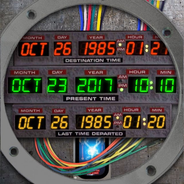 Back to the Future Dashboard • Facer: the world's largest watch face  platform