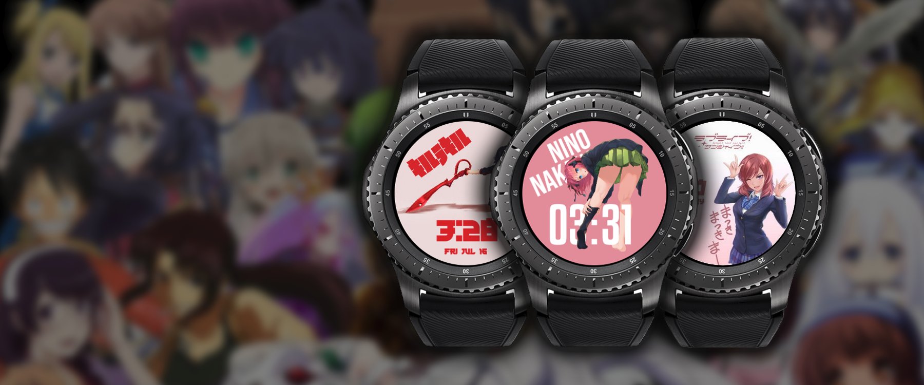 Anime (Digital) - Watch Faces For Apple Watch, Samsung Gear S3, Huawei
