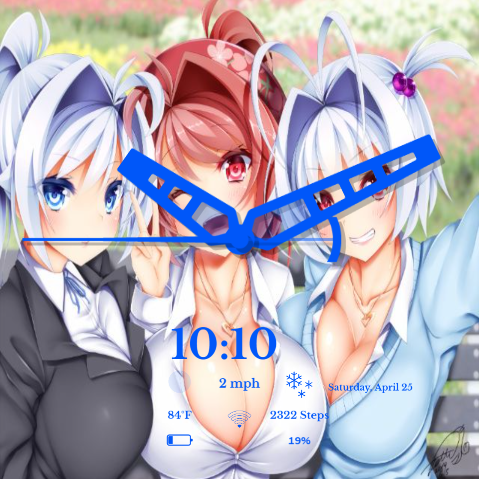 Busty Anime Girls • Facer: the world's largest watch face platform