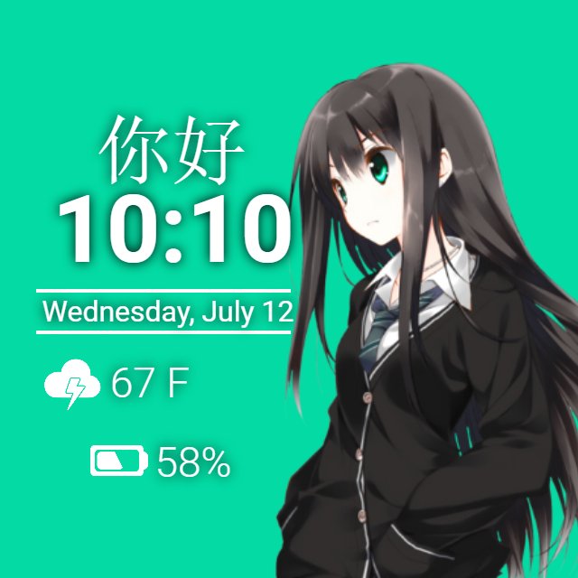 Anime Girl Watch Face  Apps on Google Play