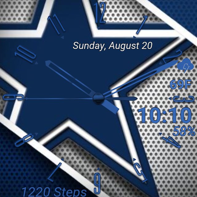 Dallas Cowboys Facer The World S Largest Watch Face Platform
