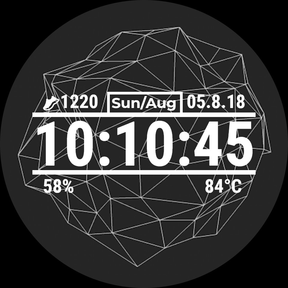 Digital Clock with Animation • Facer: the world's largest watch face  platform