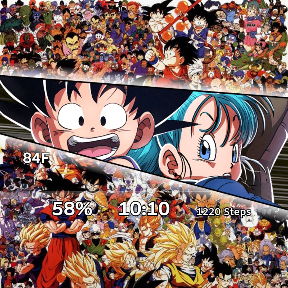 LR Goku & Bulma (Youth) • Facer: the world's largest watch face platform