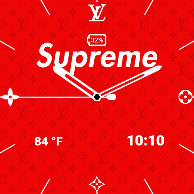 Download Supreme With Louis Vuitton Background